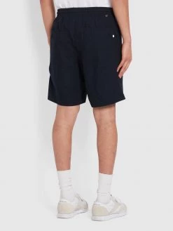 Farah Redwald Ripstop Drawstring Shorts In True Navy