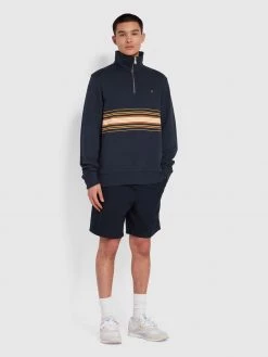 Farah Redwald Ripstop Drawstring Shorts In True Navy