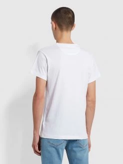 Farah Farris Slim Fit Twin Pack Organic Cotton T-Shirt In White / Black CLOTHING