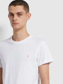 Farah Farris Slim Fit Twin Pack Organic Cotton T-Shirt In White / Black CLOTHING