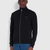 Farah CLOTHING Vance Organic Cotton Full Zip Sweatshirt In Black