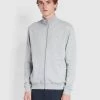 Farah Vance Organic Cotton Full Zip Sweatshirt In Light Grey Marl CLOTHING 2 Farah Vance Organic Cotton Full Zip Sweatshirt In Light Grey Marl CLOTHING