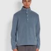 Farah Goldin Funnel Neck Sweatshirt In Bowrey Blue 2 Farah Goldin Funnel Neck Sweatshirt In Bowrey Blue