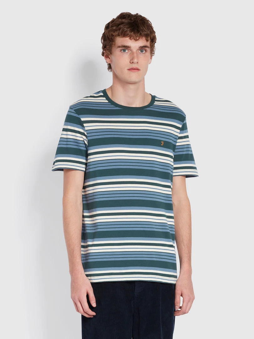 Debbie Slim Fit Organic Cotton T-Shirt In Farah Forest Green T-Shirts 3 Debbie Slim Fit Organic Cotton T-Shirt In Farah Forest Green T-Shirts