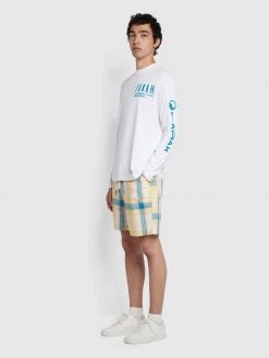 Farah O'Donnell Regular Fit Long Sleeve Organic Cotton T-Shirt In White 11 Farah O'Donnell Regular Fit Long Sleeve Organic Cotton T-Shirt In White