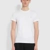 Farah CLOTHING Danny Regular Fit Organic Cotton T-Shirt In White