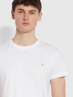 Farah CLOTHING Danny Regular Fit Organic Cotton T-Shirt In White