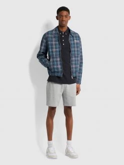 Farah Ricky Slim Fit Organic Cotton Polo Shirt In Black CLOTHING