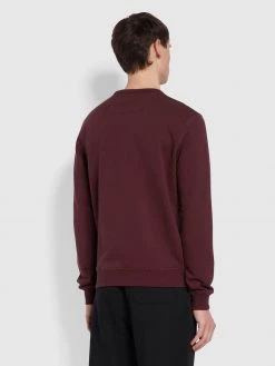 Tim Organic Cotton Crew Neck Sweatshirt In Farah Red Marl CLOTHING
