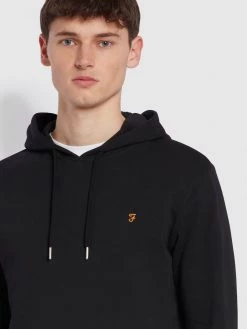 Farah Zain Organic Cotton Hoodie In Black CLOTHING