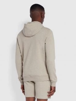 Farah Zain Organic Cotton Hoodie In Smoky Brown Marl