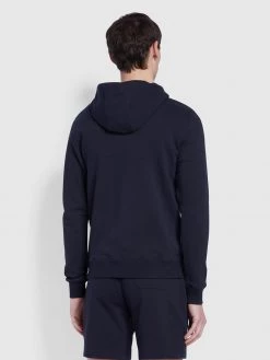 Farah Zain Organic Cotton Hoodie In True Navy Jeans