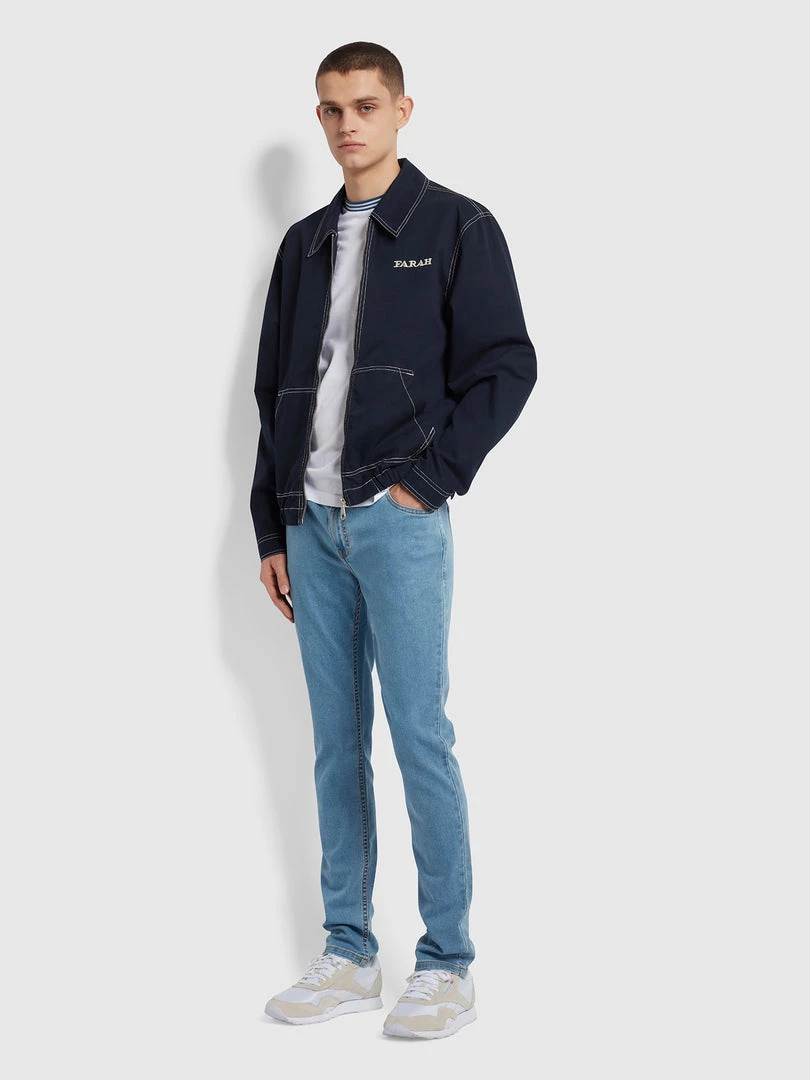 Farah Texas Slim Fit Organic Cotton T-Shirt In White 4 Farah Texas Slim Fit Organic Cotton T-Shirt In White