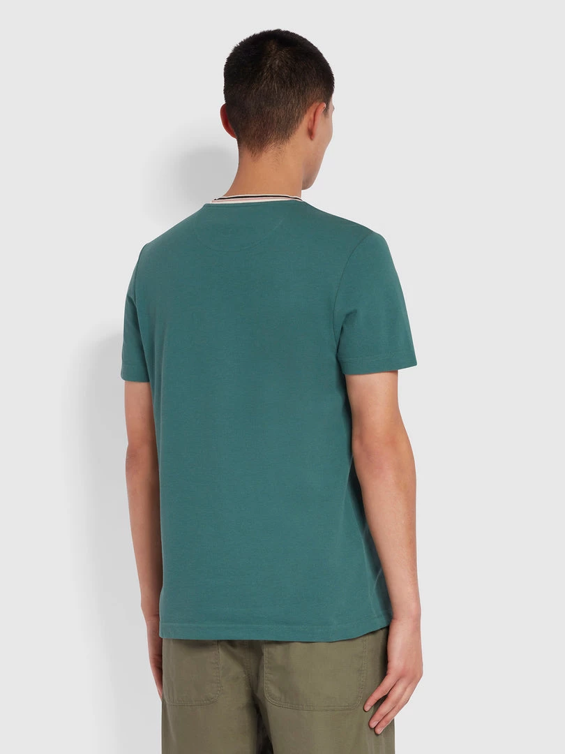 Farah Meadows Slim Fit Organic Cotton T-Shirt In Pine Green T-Shirts 6 Farah Meadows Slim Fit Organic Cotton T-Shirt In Pine Green T-Shirts