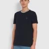 Farah CLOTHING Meadows Slim Fit Organic Cotton T-Shirt In True Navy