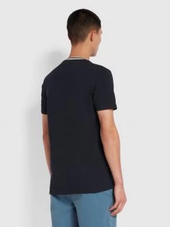 Farah CLOTHING Meadows Slim Fit Organic Cotton T-Shirt In True Navy