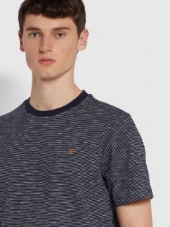 Farah T-Shirts Shane Regular Fit Organic Cotton T-Shirt In True Navy