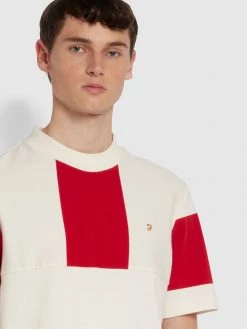 Farah T-Shirts Salford Slim Fit Organic Cotton T-Shirt In Red Ochre