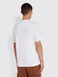 Farah Preston Slim Fit Organic Cotton T-Shirt In White T-Shirts