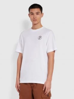 Farah Trafford Slim Fit Organic Cotton T-Shirt In White