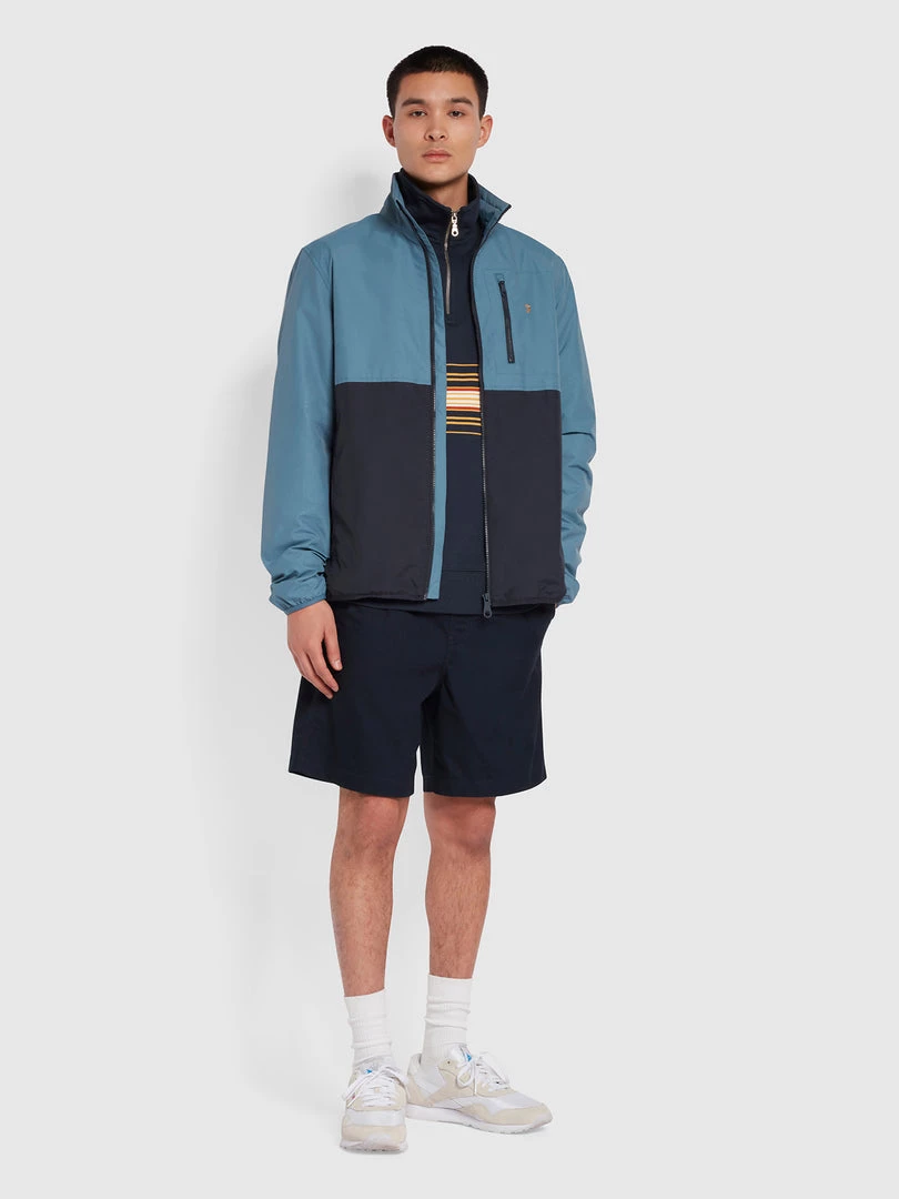 Farah Bentham Quarter Zip Sweatshirt In True Navy 4 Farah Bentham Quarter Zip Sweatshirt In True Navy