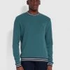 Farah Copley Organic Cotton Crew Neck Sweatshirt In Pine Green Sweatshirts And Hoodies 1 Farah Copley Organic Cotton Crew Neck Sweatshirt In Pine Green Sweatshirts And Hoodies