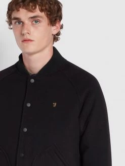 Farah Jackets And Coats Verlaine Bomber Jacket In Black