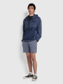 Farah Jeans Eavis Overhead Jacket In Cold Metal