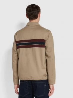 Farah Mani Coach Blouson Jacket In Smoky Brown Jackets And Coats