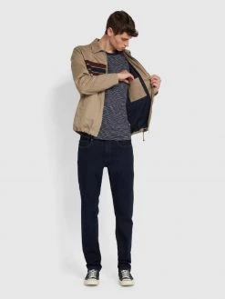 Farah Mani Coach Blouson Jacket In Smoky Brown Jackets And Coats