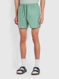 Farah CLOTHING Colbert Swim Shorts In Jade Green