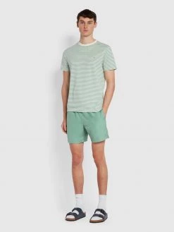Farah CLOTHING Colbert Swim Shorts In Jade Green
