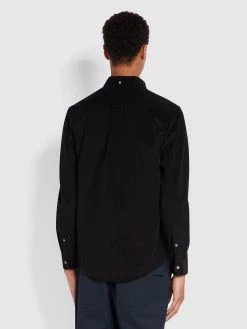 Farah Bowery Casual Fit Organic Cotton Shirt In Black CLOTHING
