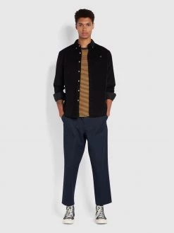 Farah Bowery Casual Fit Organic Cotton Shirt In Black CLOTHING