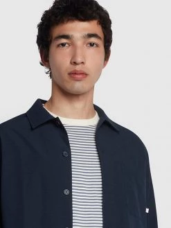 Farah Tillbrook Relaxed Fit Shacket In True Navy NEW IN