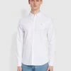 Farah CLOTHING Brewer Slim Fit Organic Cotton Oxford Shirt In White
