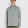 Farah Shirts Hampson Casual Fit Organic Cotton Twill Shirt In Pine Green 2 Farah Shirts Hampson Casual Fit Organic Cotton Twill Shirt In Pine Green