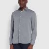 Farah Hampson Casual Fit Organic Cotton Twill Shirt In True Navy CLOTHING 1 Farah Hampson Casual Fit Organic Cotton Twill Shirt In True Navy CLOTHING
