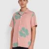 Farah Maddix Casual Fit Short Sleeve Shirt In Pink Rose CLOTHING 1 Farah Maddix Casual Fit Short Sleeve Shirt In Pink Rose CLOTHING