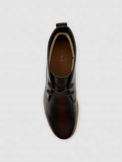 Farah Jonah Desert Boot In Jet Black