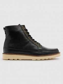 Farah Pantego Deck Boot In Jet Black
