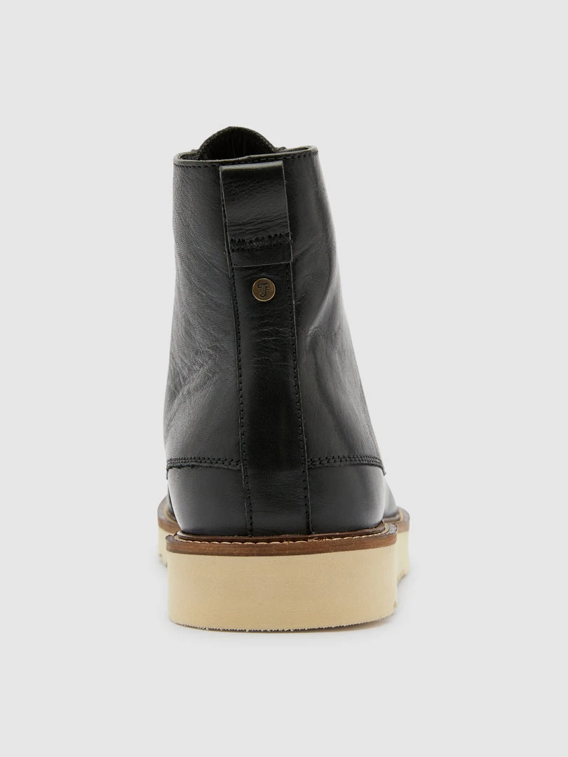 Farah Pantego Deck Boot In Jet Black 5 Farah Pantego Deck Boot In Jet Black
