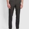 Farah Farah Mainline Roachman Flexi Waist Trousers In Charcoal