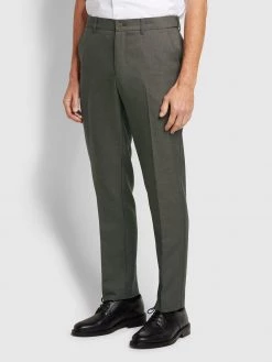Farah Farah Mainline Roachman Flexi Waist Trousers In Taupe Marl