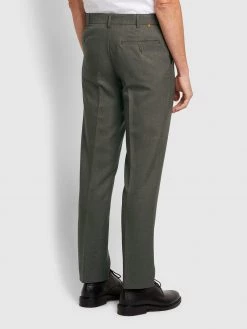 Farah Farah Mainline Roachman Flexi Waist Trousers In Taupe Marl