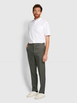 Farah Farah Mainline Roachman Flexi Waist Trousers In Taupe Marl