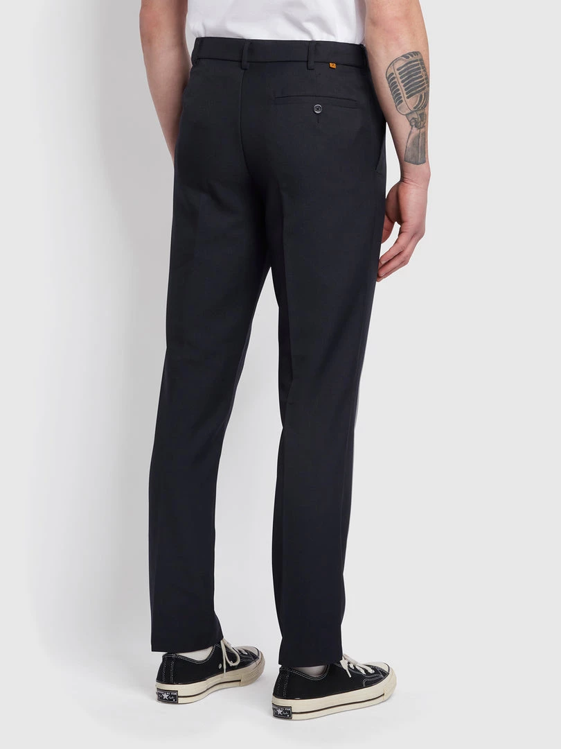 Farah Farah Mainline Roachman Flexi Waist Trousers In Navy 6 Farah Farah Mainline Roachman Flexi Waist Trousers In Navy