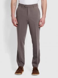Farah Roachman 4 Way Stretch Trousers In Grey