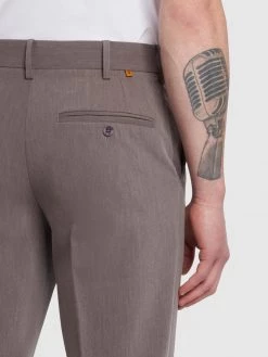 Farah Roachman 4 Way Stretch Trousers In Grey