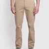 Farah Farah Mainline Lawson Regular Fit Twill Chinos In Burnt Sand